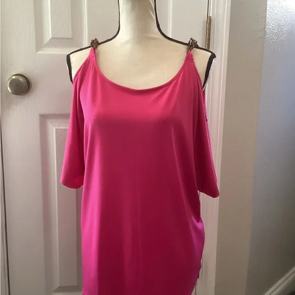 MICHAEL Michael Kors Pink Cut Out Blouse - Picture 1 of 3